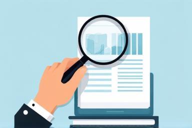 Image symbolizing research, investigation, or puzzle solving with a magnifying glass over documents.