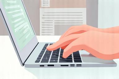 Image showing hands typing on a laptop keyboard, representing news writing.